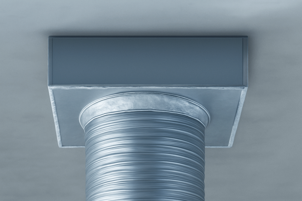 Clean and modern duct system representing energy-efficient HVAC cleaning in Austin